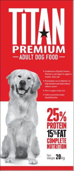 TITAN Premium Hundefutter 20kg / bag