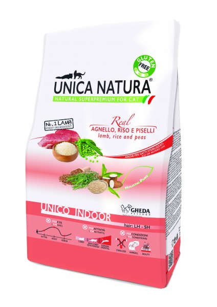 Unica Natura - Lamm (Agnello), Reis und Erbsen indoor - Cat